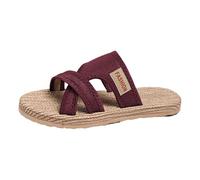 Generisch Sandali da spiaggia da donna, una parola, mesh, traspiranti, un poggiapiedi, fondo piatto, bocca di pesce, casual, versatili, comodi, sandali da spiaggia, scarpe da snowboard da donna 41