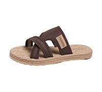 Generisch Sandali da spiaggia da donna, una parola, mesh, traspiranti, un poggiapiedi, fondo piatto, bocca di pesce, casual, versatili, comodi, sandali da spiaggia, scarpe da snowboard da donna 41