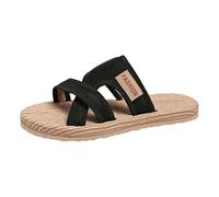 Generisch Sandali da spiaggia da donna, una parola, mesh, traspiranti, un poggiapiedi, fondo piatto, bocca di pesce, casual, versatili, comodi, sandali da spiaggia, scarpe da snowboard da donna 41