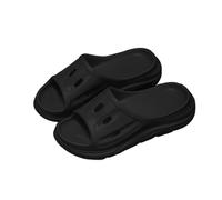 Generisch Sandali da uomo con suola spessa per l'estate all'aperto, suola morbida, da infilare, pantofole da uomo alla moda 095, Nero , 36 EU