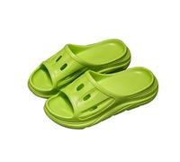 Generisch Sandali da uomo con suola spessa per l'estate all'aperto, suola morbida, da infilare, pantofole da uomo alla moda 095, verde, 44 EU