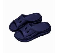 Generisch Sandali da uomo con suola spessa per l'estate, suola morbida, senza lacci, alla moda, Blu, 36 EU