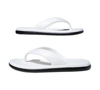 Generisch Sandali da uomo, infradito in morbido tessuto, estivi, da spiaggia, antiscivolo, per il bagno, per la spiaggia estiva, per lo sport, bianco, 44 EU