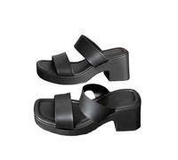 Generisch Sandali estivi da donna con tacco grosso, ortopedici, traspiranti, dal design elegante e minimalista per momenti all'aria aperta. Ideale per l'estate all'aperto, d, 37 EU