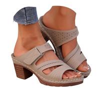 Generisch Sandali estivi da donna, sandali estivi, sandali da bagno, da donna, ortopedici, con supporto per l'arca ortopedica, piedini confortevoli, fascite plantare, cinghie regolabili, leggeri