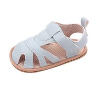 Generisch Sandali estivi per bambini e bambine, con design piatto traspirante, comoda forma rotonda a punta per una libertà di movimento ottimale, sviluppo sano del piede durante l'infanzia, Azzurro