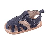 Generisch Sandali estivi per bambini e bambine, con design piatto traspirante, comoda forma rotonda a punta per una libertà di movimento ottimale, sviluppo sano del piede durante l'infanzia, Blu scuro