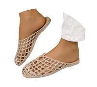Generisch Sandali estivi traspiranti con punta chiusa, ideali per passeggiate in spiaggia, suola morbida, scarpe comode per attività all'aperto., beige., 38 EU