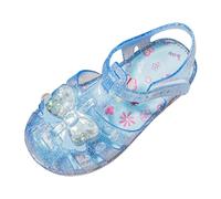 Generisch Sandali in gelatina da ragazza con suola morbida e punta chiusa - Pantofole comode per bambini dai 2 ai 10 anni - Scarpe casual estive perfette per piccole principesse, A1 blu., 27.5 EU