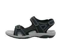 Generisch Sandali ortopedici da donna, con suola morbida, sportivi, con punta aperta, con fibbia regolabile, antiscivolo, da trekking, per attività all'aria aperta, Nero , 38 EU