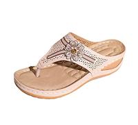Generisch Sandali ortopedici da donna, super morbidi, antiscivolo, con supporto per i piedi, estivi, da spiaggia, da piscina, Colore: rosa., 38 EU