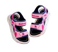 Generisch Sandali per bambini, bambini e ragazzi, cinghie regolabili, leggeri, comodi, casual, per l'estate all'aria aperta, Colore: rosa., 30 EU