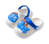Generisch Sandali per bambini, per il tempo libero, per bambini, in morbido materiale EVA con grazioso design a granchio, simpatici con motivo, comode e morbide scarpe da acqua, Blu F, 31 EU