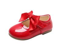 Generisch Sandali per neonate, antiscivolo, da principessa, da principessa, per lo sport, per bambini, con lacci, sandali estivi, Colore: rosso, 28 EU
