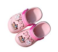 Generisch Sandali primi passi per bambine da 1 a 3 anni, traspiranti, morbidi, comodi, leggeri, per piscina, spiaggia, interni ed esterni, Rosa2, 25 EU 3X-Stretta