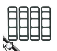Generisch Sangles de Montage en Silicone Pour Vélo - Lot de 4 Fixations Élastiques Universelles | Support Pour Feux, Arrière, GPS, Caméra ou Rétroviseur