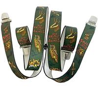 Generisch SAVE OUR FOREST Bretelle | PROTECT THE ANIMAL| Protezione degli animali | Protezione forestale | UNISEX | 4 forti clip in metallo | 35 mm di larghezza | 110 cm di lunghezza | Save Our