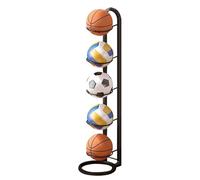 Generisch Scaffale portaoggetti a 5 scomparti, per garage, palestra, interni ed esterni, scuola, cortile, piazzo, pallacanestro, pallavolo e calcio