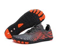 Generisch Scarpe a piedi nudi per camminare invernali da donna e da uomo, scarpe da terra in rame, stivali antiscivolo con punta larga, Arancione 8305, 39 EU