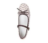Generisch Scarpe basse da donna chiuse in nostalgico design retrò con suola flessibile per lunghe visite ai musei e la festa di danza, Stile P01 beige, 40.5 EU