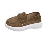 Generisch Scarpe basse da donna Mary Jane, con fiocco, nappe, in pizzo, mocassini, comode, leggere, per il tempo libero, da passeggio, suola piatta, in pelle scamosciata, per il tempo libero, Z2