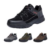 Generisch Scarpe basse da trekking, da donna, da uomo, impermeabili, da trekking, per attività all'aperto, da montagna, con piedi larghi, scarpe da arrampicata, Nero , 40 EU