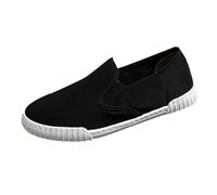 Generisch Scarpe basse in lino, da uomo, casual, comode, espadrilles, traspiranti, piatti, morbide, comode, classiche, leggere, per il tempo libero, Grigio scuro F, 40 EU