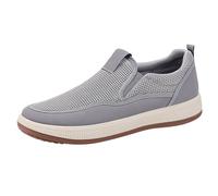 Generisch Scarpe casual da uomo, leggere, da corsa, antiscivolo, in rete traspirante, da jogging, da trekking, per attività all'aperto, fitness, suola morbida, grigio., 41 EU