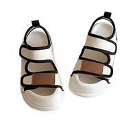 Generisch -Scarpe con lettere e ragazze, sandali sportivi casual con fondo morbido, antiscivolo e comodi sandali ragazzo stretti, bianco, 28 EU