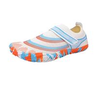 Generisch Scarpe da acqua da uomo e da donna, con punta larga, ad asciugatura rapida, per la spiaggia, per il nuoto, il surf, le immersioni, le escursioni, bianco, 35 EU
