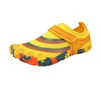 Generisch Scarpe da acqua da uomo e da donna, con punta larga, ad asciugatura rapida, per la spiaggia, per il nuoto, il surf, le immersioni, le escursioni, giallo., 42 EU