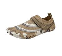 Generisch Scarpe da acqua da uomo e da donna, con punta larga, ad asciugatura rapida, per la spiaggia, per il nuoto, il surf, le immersioni, le escursioni, cachi, 41 EU