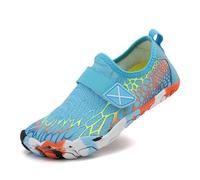 Generisch Scarpe da acqua per bambini, ragazzi, ragazze, unisex, comode da spiaggia, antiscivolo, leggere, ad asciugatura rapida, per attività all'aperto, per piscina, A9 azzurro cielo, 35 EU