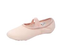 Generisch Scarpe da balletto da ragazza, con fodera interna in pelle, per spettacoli di balletto, per interni, yoga, allenamento, lezione di danza con zampe di design, 01 A, 33 EU