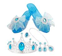 Generisch Scarpe da bambina per travestimenti, tacchi antiscivolo con collana, scarpe per travestimenti, per collane, orecchini, vita quotidiana, interni, esterni, casa, vacanze, Capodanno, festività