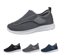 Generisch Scarpe da bendaggio unisex, regolabili, per diabetici, leggere, larghe, slip-on, per il tempo libero, traspiranti, comode, per la salute, per anziani, b, 42 EU