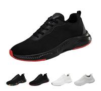 Generisch Scarpe da corsa da donna, scarpe da ginnastica, scarpe da corsa, da tennis, da trekking, leggere, traspiranti, antiscivolo, per il tempo libero, per la palestra, per il trekking, Nero , 45