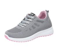 Generisch Scarpe da corsa da donna, slip on sneaker, scarpe da trekking, scarpe da ginnastica, scarpe da tennis, scarpe da fitness, leggere, comode da jogging, grigio., 38 EU