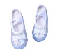 Generisch Scarpe da danza con suola in crosta in pelle, da donna, flessibili, con tomaia morbida, per lezioni di balletto, spettacoli teatrali