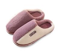 generisch Scarpe da donna a piedi nudi 39 pantofola donna tipo piatto di cotone e saggio adorabile donna casuale scarpa calda casalinga scarpe donna 97 sotto 60, Lilla, 36 EU