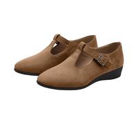Generisch Scarpe da donna a piedi nudi, per matrimonio, estive, in tessuto, traspiranti, per il tempo libero, con zeppa, comode ed eleganti, per il tempo libero, all'aperto e tutti i giorni