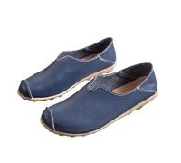 Generisch Scarpe da donna alla moda e traspiranti con lacci, scarpe casual per diabetici scarpe da donna larghe, Blu scuro, 45 EU