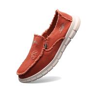 Generisch Scarpe da donna con tacco 47, scarpe in tela, scarpe per il tempo libero, comode e leggere sneakers in tela scarpe da donna Roma blu, Colore: rosso, 37 EU