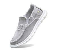 Generisch Scarpe da donna con tacco 47, scarpe in tela, scarpe per il tempo libero, comode e leggere sneakers in tela scarpe da donna Roma blu, grigio., 39 EU