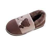 Generisch Scarpe da donna con tacco alto sexy per la casa Cott sulle pantofole Maschio Inverno Pacchetto Con Interno Casa Spessore Fondo Imbottito Caldo Coppia Scarpe leggere Impermeabile Donna, caffè
