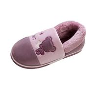 Generisch Scarpe da donna con tacco alto sexy per la casa Cott sulle pantofole Maschio Inverno Pacchetto Con Interno Casa Spessore Fondo Imbottito Caldo Coppia Scarpe leggere Impermeabile Donna, Lilla