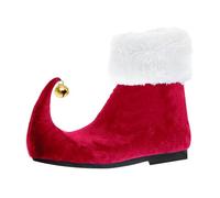 Generisch Scarpe da donna nere Stivaletti Festive Footwear for Adults Christmas Costume Accessori Militari Uomo Deserto, Colore: rosso, 43 EU