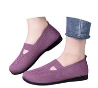 Generisch Scarpe da donna ortopediche da donna larghe H infermiere estive da passeggio comode sneakers traspiranti maglia memory foam sandali da donna diabetici viola 36/EU 260