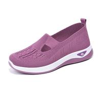 Generisch Scarpe da donna ortopediche da donna larghe H infermiere estive da passeggio comode sneakers traspiranti maglia memory foam sandali da donna diabetici viola 40/EU 77