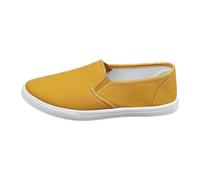 Generisch Scarpe da donna per il tempo libero, alla moda, unisex, con lacci, piatte, comode, per tutti i giorni, con jeans e pantaloni casual, giallo., 36 EU